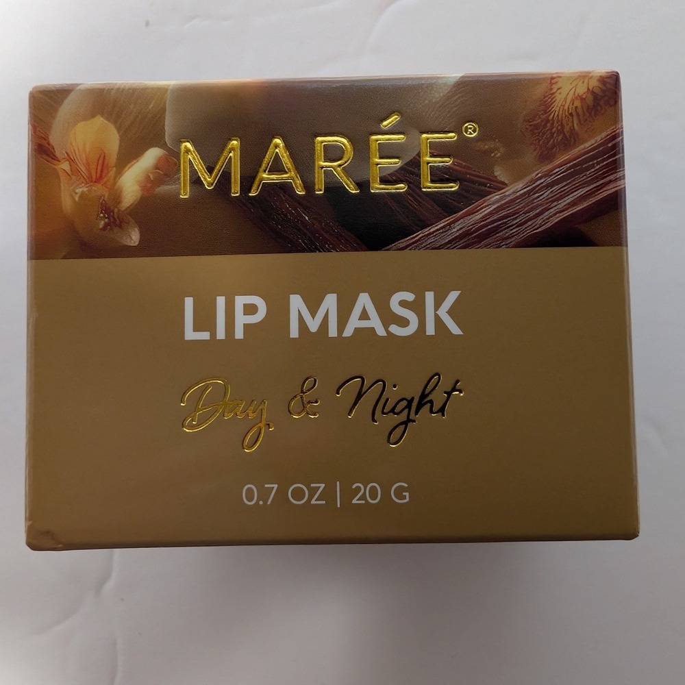 MAREE Lip Mask Day & Night Vanilla Hyaluronic Acid Vitamin 0.7oz 20g New